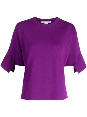 Asymetrické tričko Stella Mccartney fialová