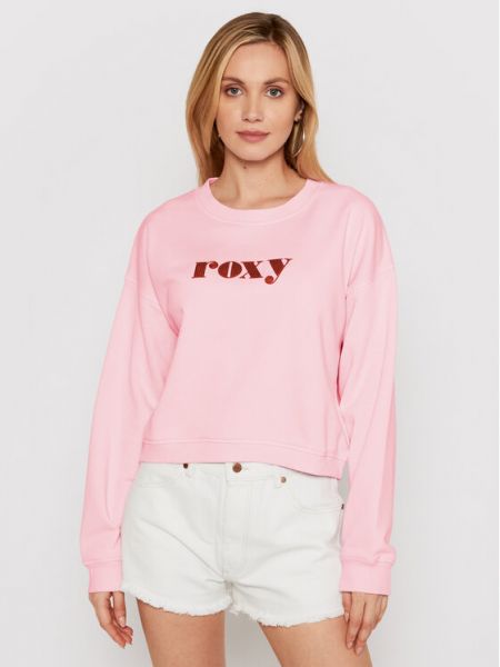 Bluza dresowa Roxy różowa