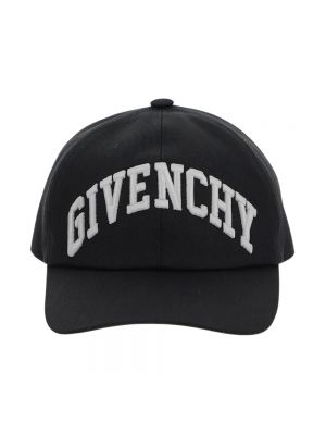 Czarna czapka z daszkiem bawełniana Givenchy