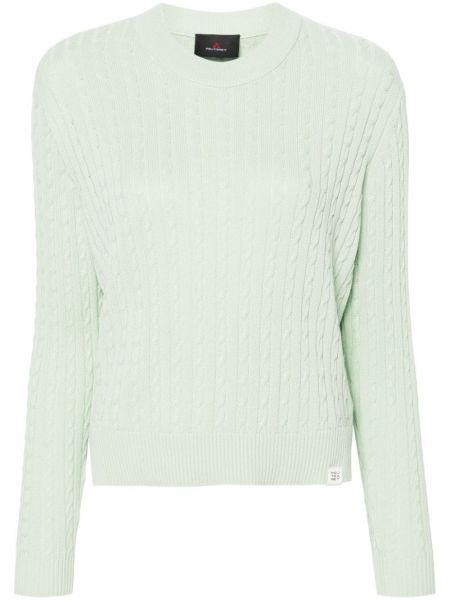 Pamučni džemper Peuterey zelena