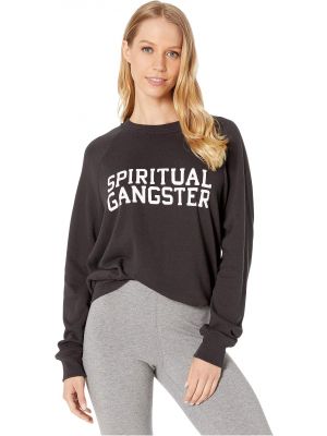 Пуловер старой школы Spiritual Gangster, Vintage Black