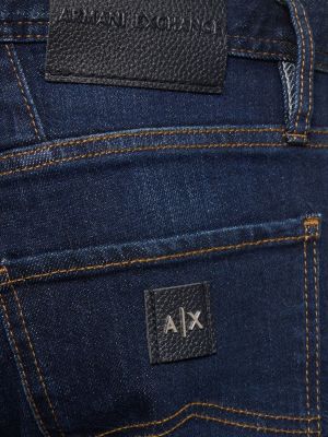 Jeansy skinny slim fit bawełniane Armani Exchange niebieskie