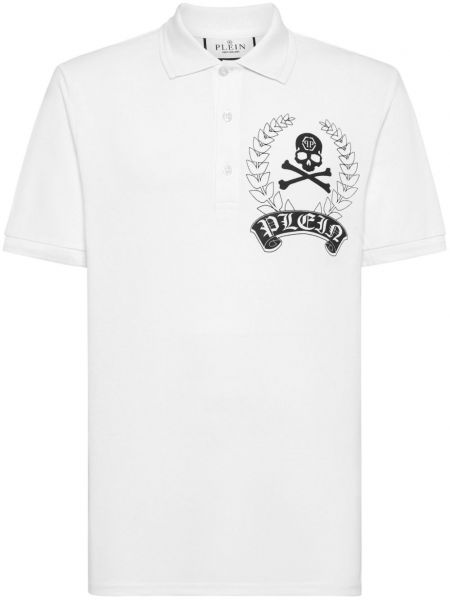 Poloshirt Philipp Plein hvid