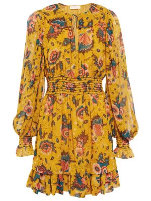 Květinové šifonové hedvábné šaty Ulla Johnson