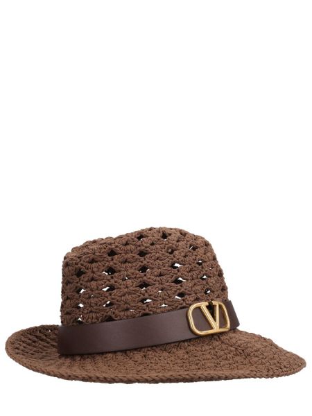 Hatt Valentino Garavani brun