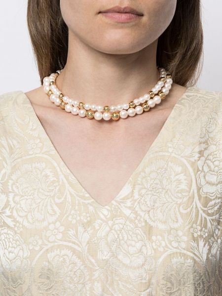 Collar con perlas Givenchy Pre-owned dorado