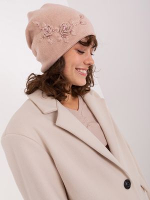 Čepice s výšivkou Fashionhunters růžový