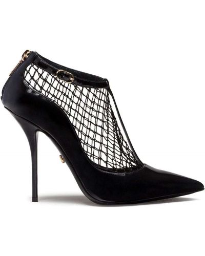 Calzado con tacón de malla Dolce & Gabbana negro