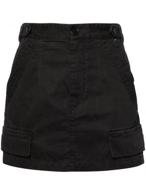 Mini spódniczka bawełniana Isabel Marant czarna