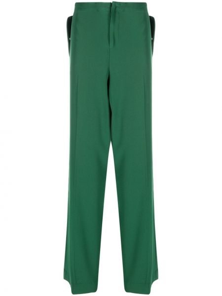 Relaxed прав панталон с джобове Maximilian Davis зелено