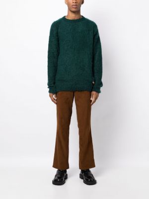 Proste spodnie sztruksowe bawełniane Kolor brązowe