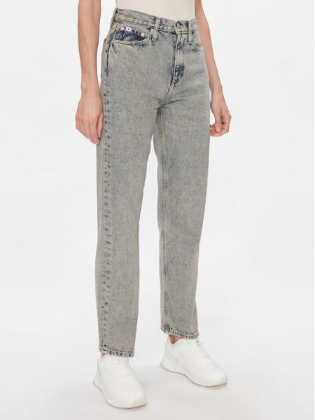 Magas derekú egyenes szárú farmernadrág Calvin Klein Jeans