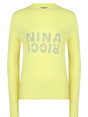 Желтый свитер Nina Ricci