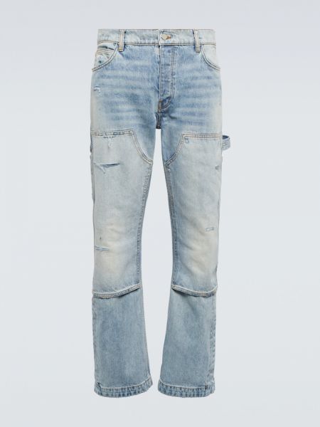 Distressed straight jeans Amiri blau