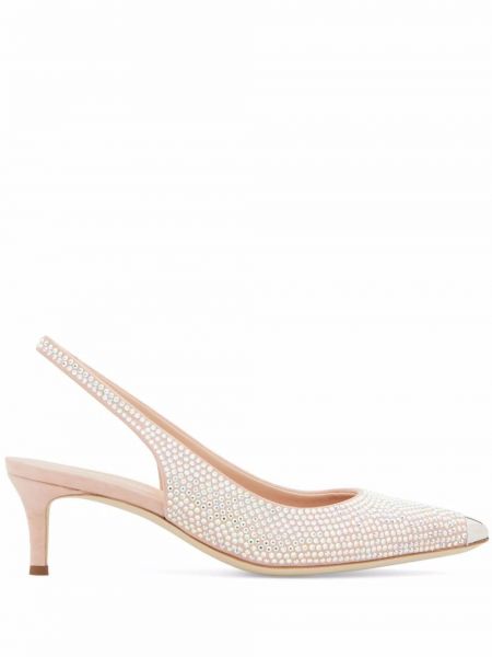 Slingback pumpar med remmar Giuseppe Zanotti rosa