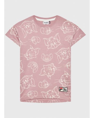 Fila Hétköznapi ruha Tom & Jerry Tarija FAK0114 Rózsaszín Regular Fit