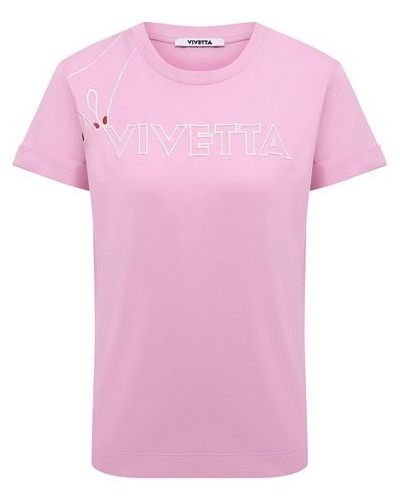 Футболка Vivetta, розовая