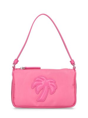 Νάιλον τσάντα ώμου Palm Angels ροζ
