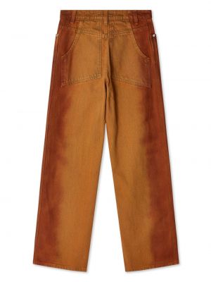 Jeans en coton avec poches Eckhaus Latta orange