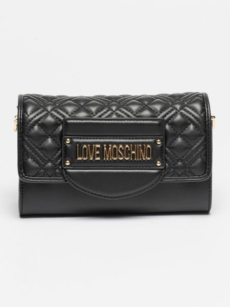 Стеганая сумка из искусственной кожи Love Moschino черная