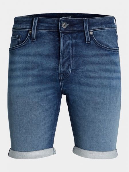 Priliehavé džínsové šortky Jack & Jones modrá
