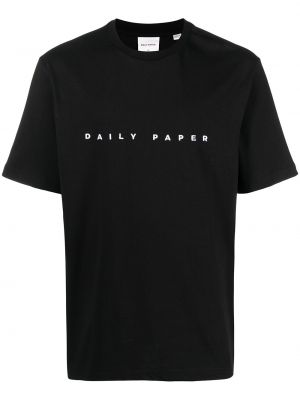 T-shirt brodé Daily Paper noir