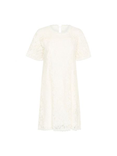Sukienka mini koronkowa Cream biała