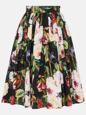 Pamučna midi suknja s printom Dolce&gabbana