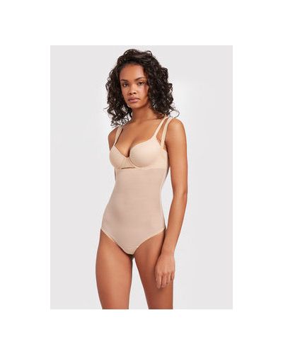 Body din tul Wolford - bej