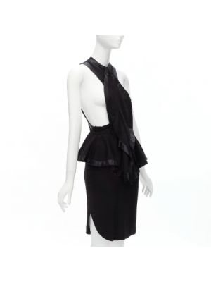 Vestido de raso Givenchy Pre-owned negro