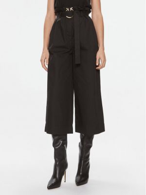 Černé culottes relaxed fit Pinko