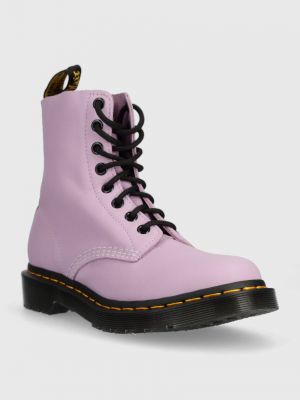 Кожаные ботинки Dr. Martens фиолетовые