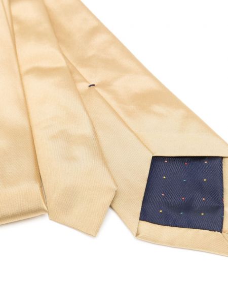 Pruhovaná hedvábná kravata Paul Smith zlatá