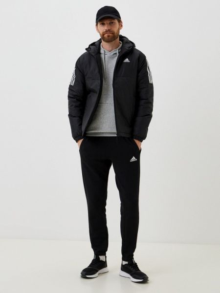 Утепленная куртка Adidas черная