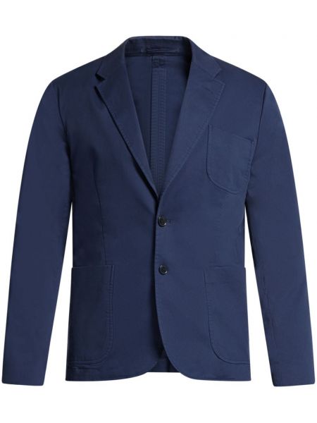 Langer blazer aus baumwoll Michael Kors blau