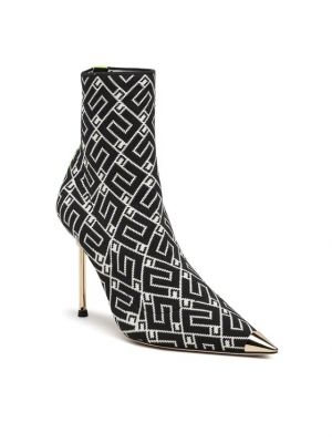 Členkové topánky Elisabetta Franchi čierna