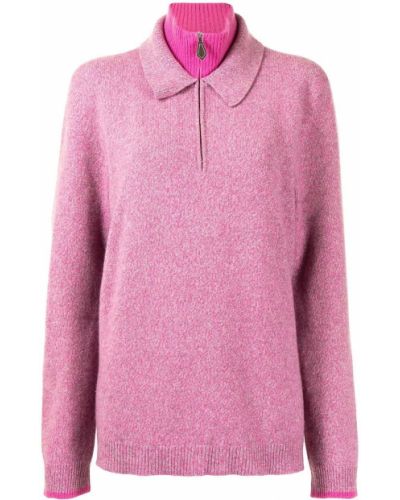 Jersey de punto de tela jersey Hermès rosa