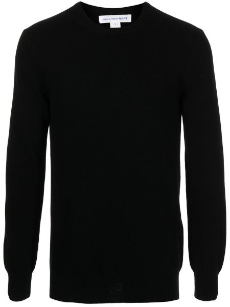 Camisa manga larga de tela jersey Comme Des Garçons Shirt negro