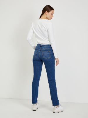 Priliehavé priliehavé džínsy s rovným strihom Orsay modrá