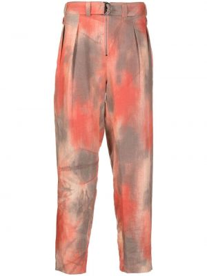 Pantaloni dritti con stampa tie-dye Emporio Armani