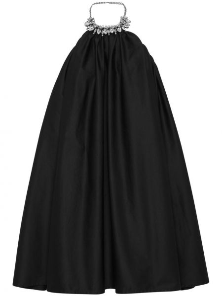 Sukienka mini bawełniana z kryształkami Philipp Plein czarna