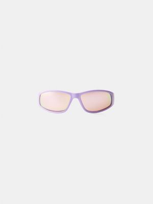 Okulary przeciwsłoneczne Bershka fioletowe