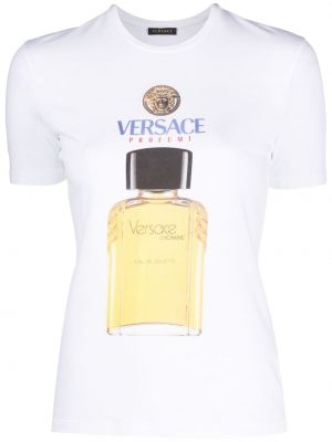Camiseta slim fit Versace blanco