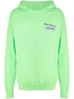 Kokvilnas kapučdžemperis ar apdruku Pasadena Leisure Club zaļš