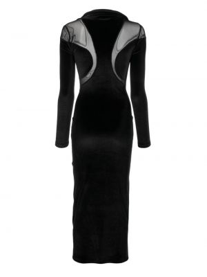 Aksamitna sukienka długa Weinsanto czarna