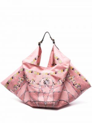 Abstrakt trykk trykt shoppingbag Pucci rosa