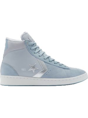 Кожаные кроссовки с сердечками Converse Pro Leather синие