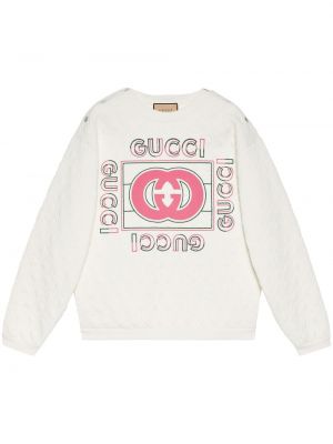 Gesteppter sweatshirt mit print Gucci