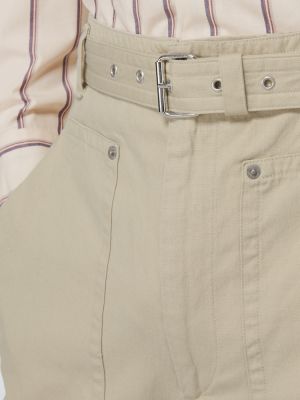 Shorts en lin en coton Isabel Marant beige