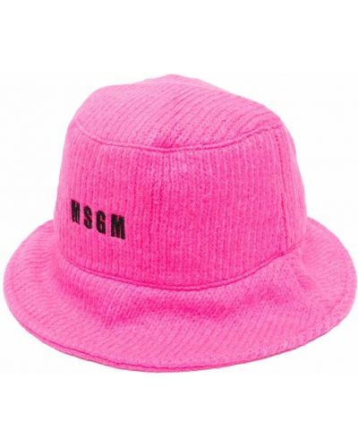 Sombrero con bordado Msgm rosa